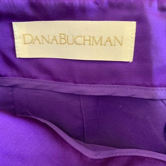 Vintage Purple Power Suit Skirt Set 90s Career Blazer & Pencil Skirt Sz 10/12